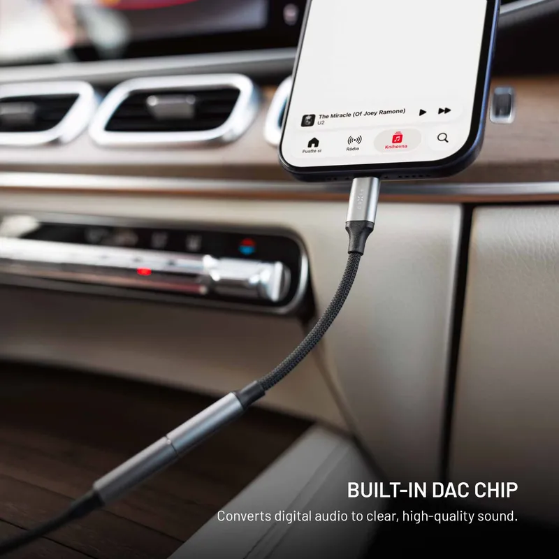 FIXED Link Premium USB-C til 3.5mm adapter Rumgrå - 8019301