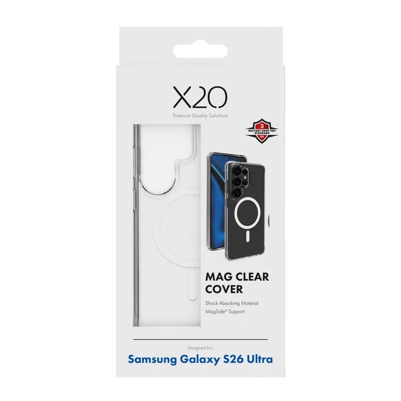 X2O Mag Clear Cover Samsung Galaxy S26 Ultra Klar - 3410093
