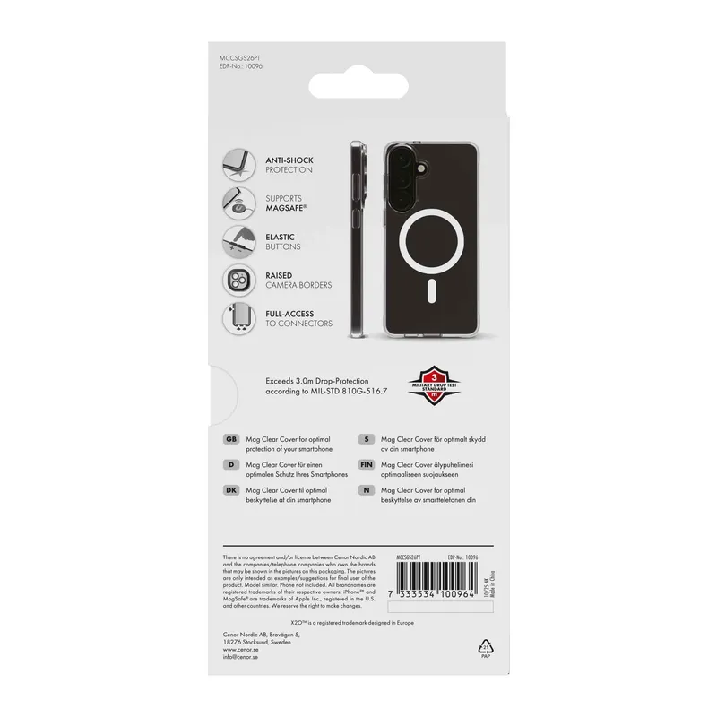 X2O Mag Clear Cover Samsung Galaxy S26+ Klar - 3410096