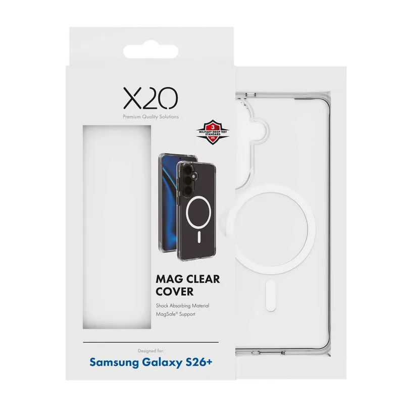 X2O Mag Clear Cover Samsung Galaxy S26+ Klar - 3410096