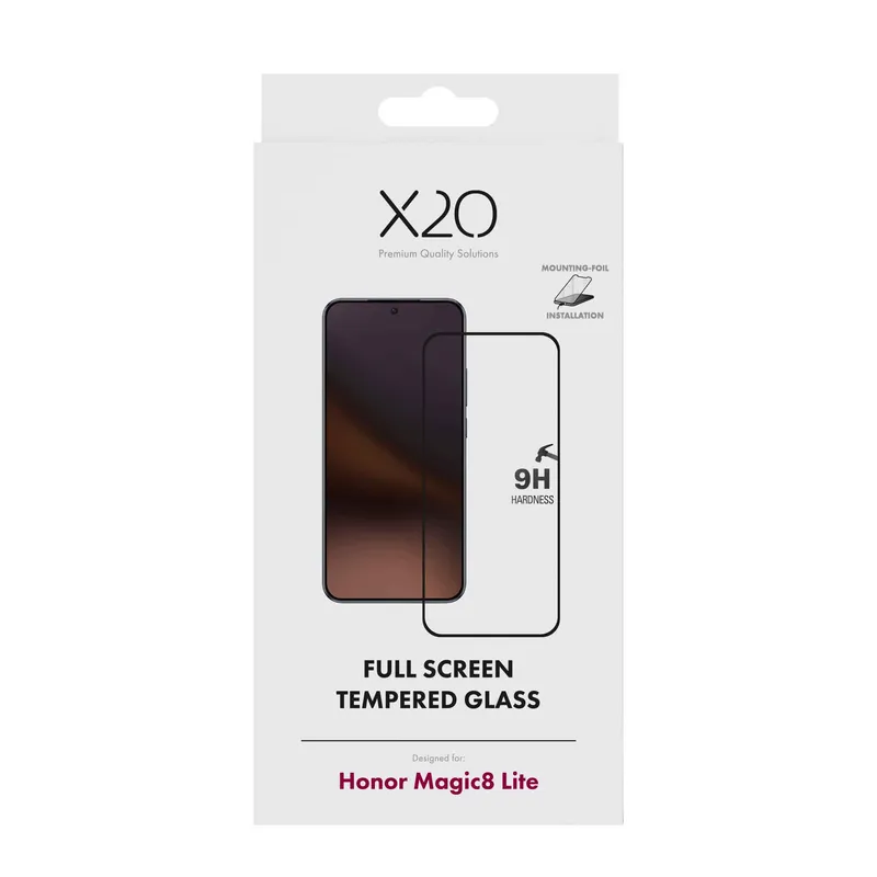 X2O Fuldskærm Beskyttelsesglas Honor Magic8 Lite - 3410104