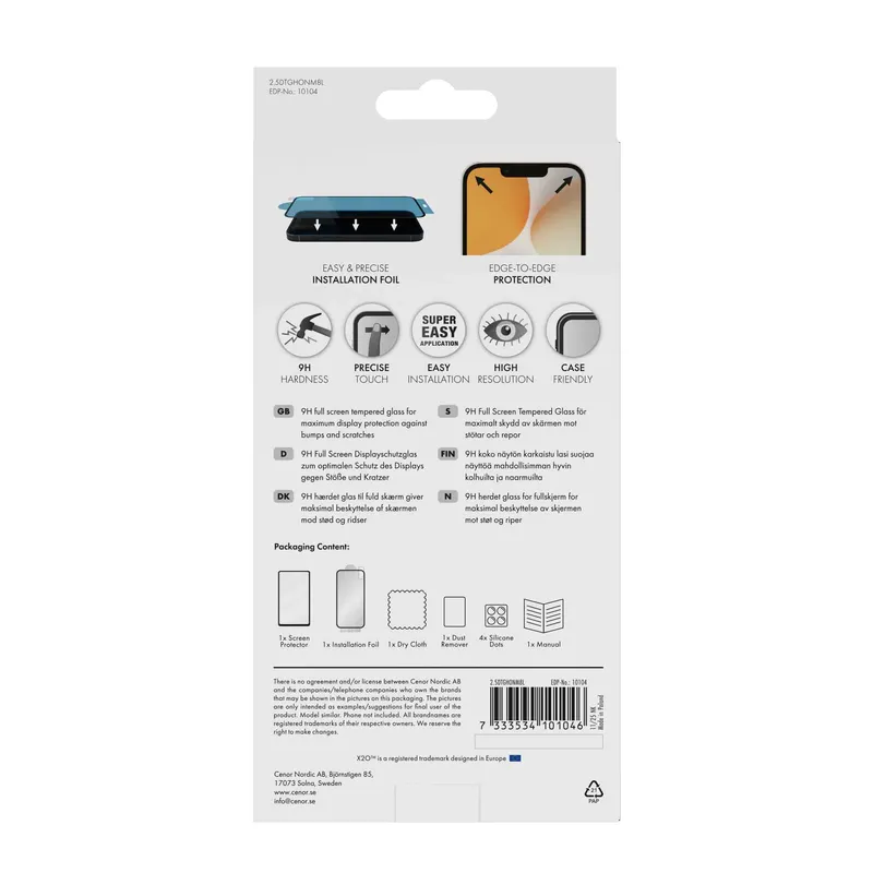 X2O Fuldskærm Beskyttelsesglas Honor Magic8 Lite - 3410104