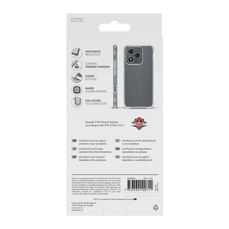 X2O Anti-Shock Cover Honor 400 Lite Klar - 3410071