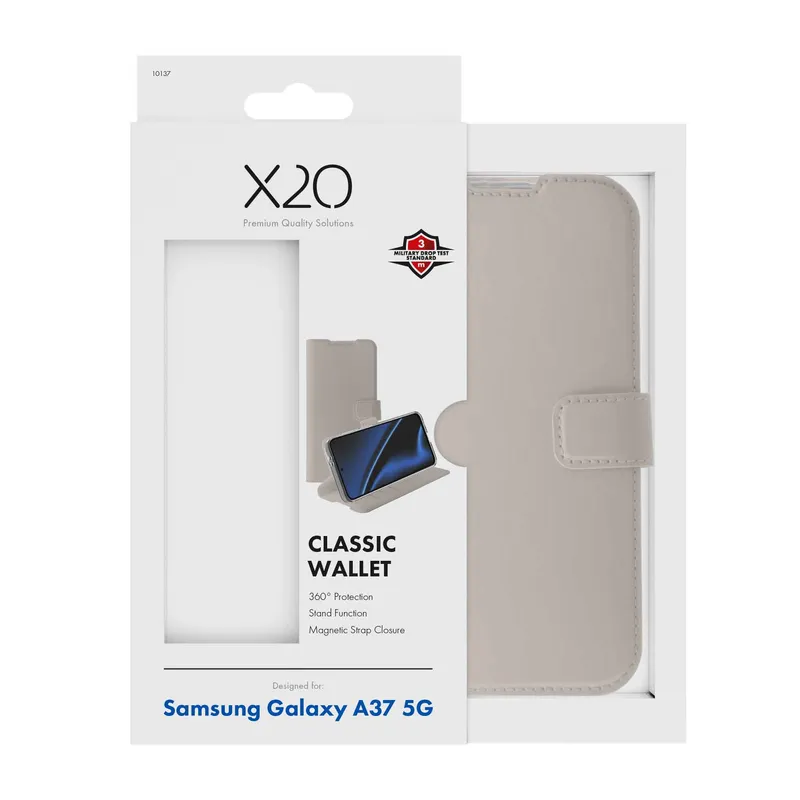 X2O Classic Wallet Samsung Galaxy A37 5G Greige - 3410137