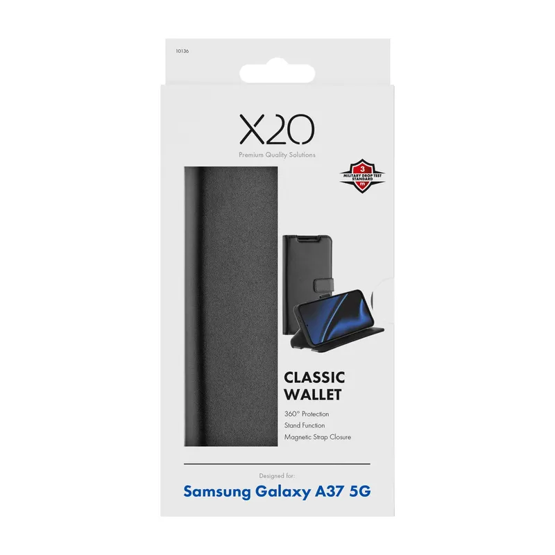 X2O Classic Wallet Samsung Galaxy A37 5G Sort - 3410136