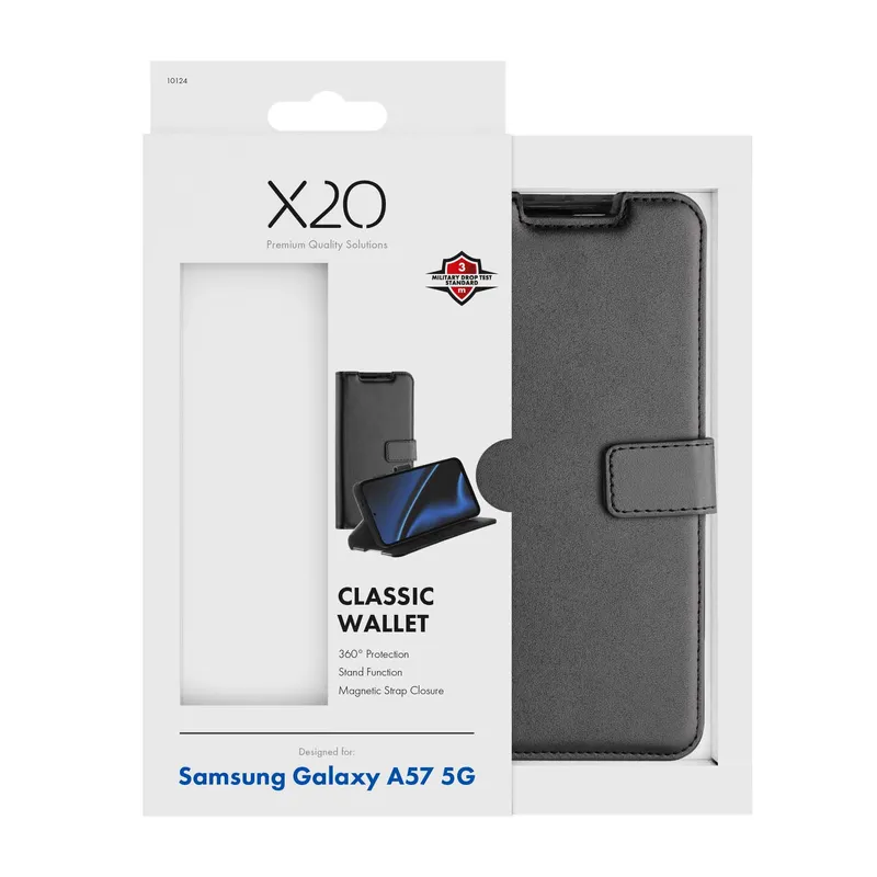 X2O Classic Wallet Samsung Galaxy A57 5G Sort - 3410124