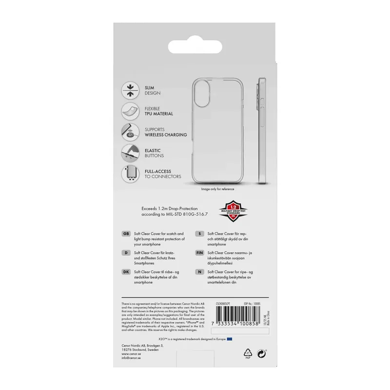 X2O Clear Soft Cover Honor X5c Plus Klar - 3410085