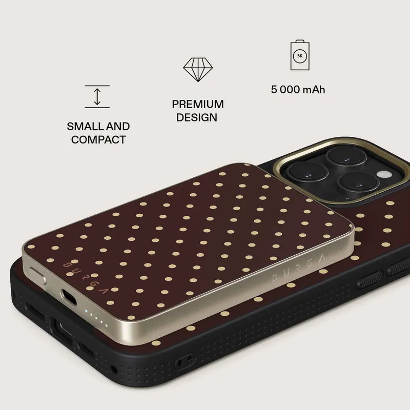 Burga Sorry Busy - MagSafe Power Bank 5000 mAh Guld - 4108551