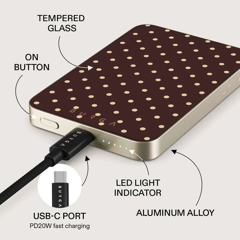 Burga Sorry Busy - MagSafe Power Bank 5000 mAh Guld - 4108551