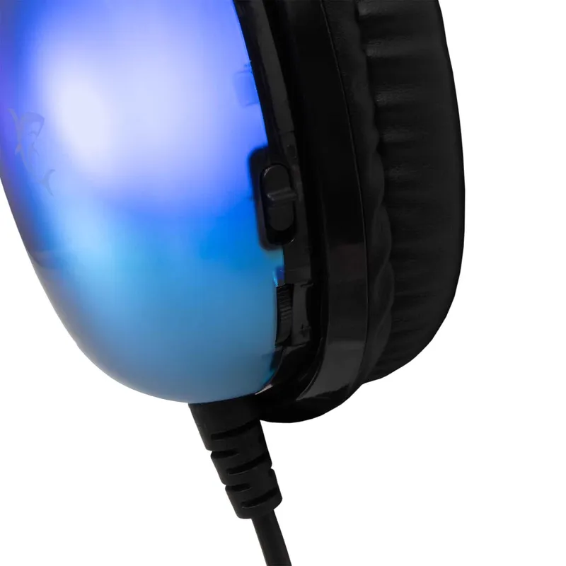 White Shark PEACOCK-2 Over-Ear RGB Gaming Headset Sort - 9450743