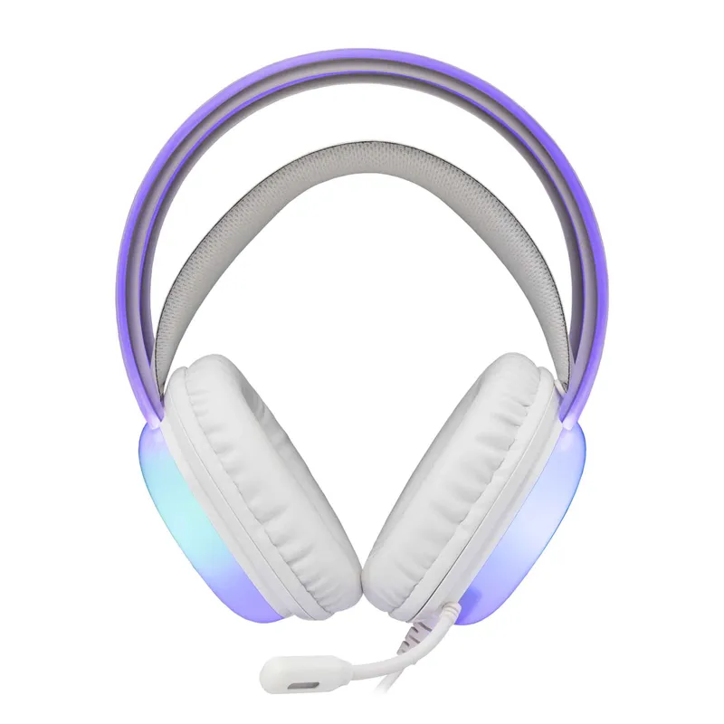 White Shark PEACOCK-2 Over-Ear RGB Gaming Headset Hvid - 9450744