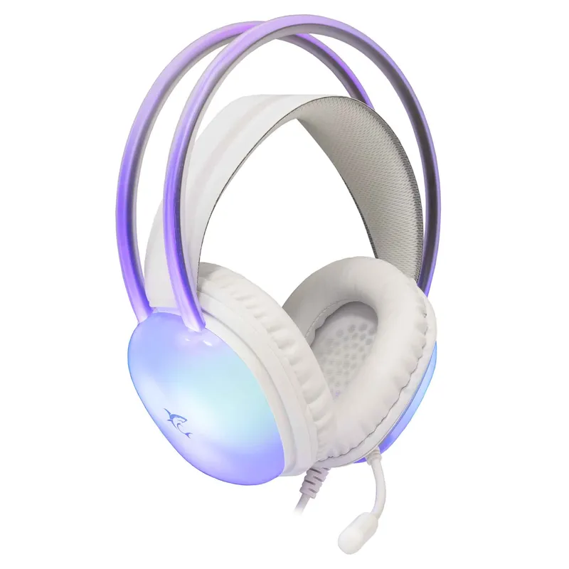 White Shark PEACOCK-2 Over-Ear RGB Gaming Headset Hvid - 9450744