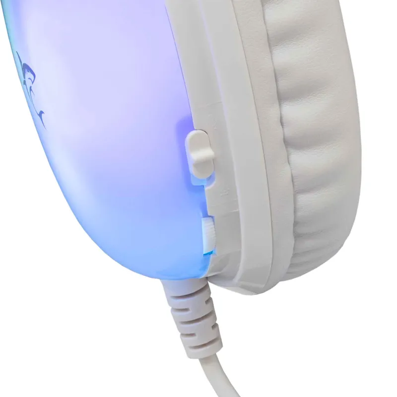 White Shark PEACOCK-2 Over-Ear RGB Gaming Headset Hvid - 9450744