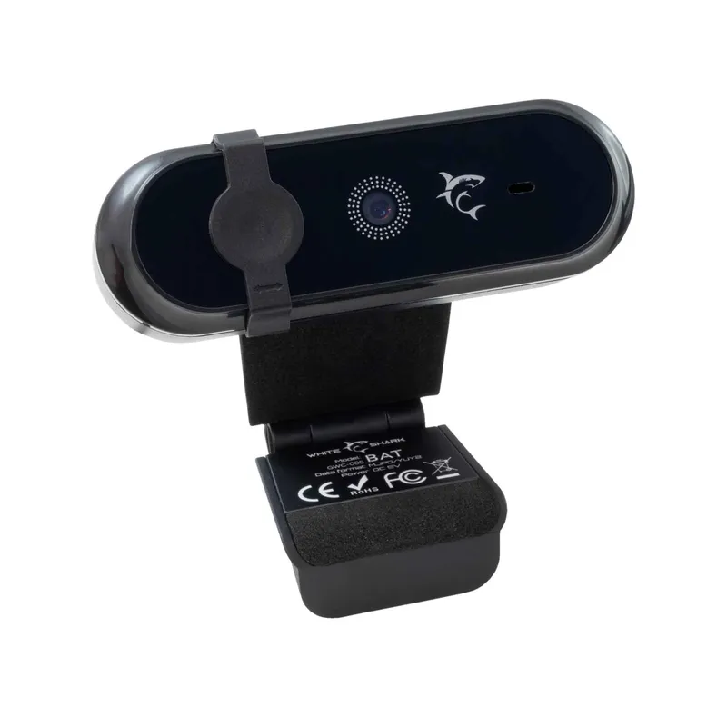 White Shark BAT Full HD USB Webcam Sort - 9450682