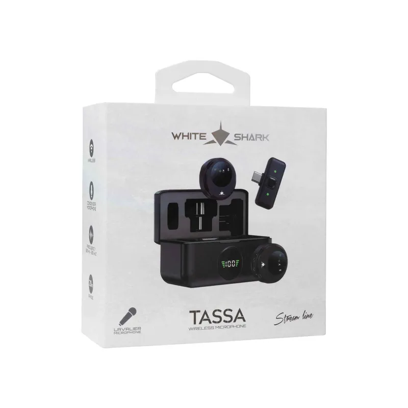 White Shark TASSA Wireless Mikrofon Sort - 9450830