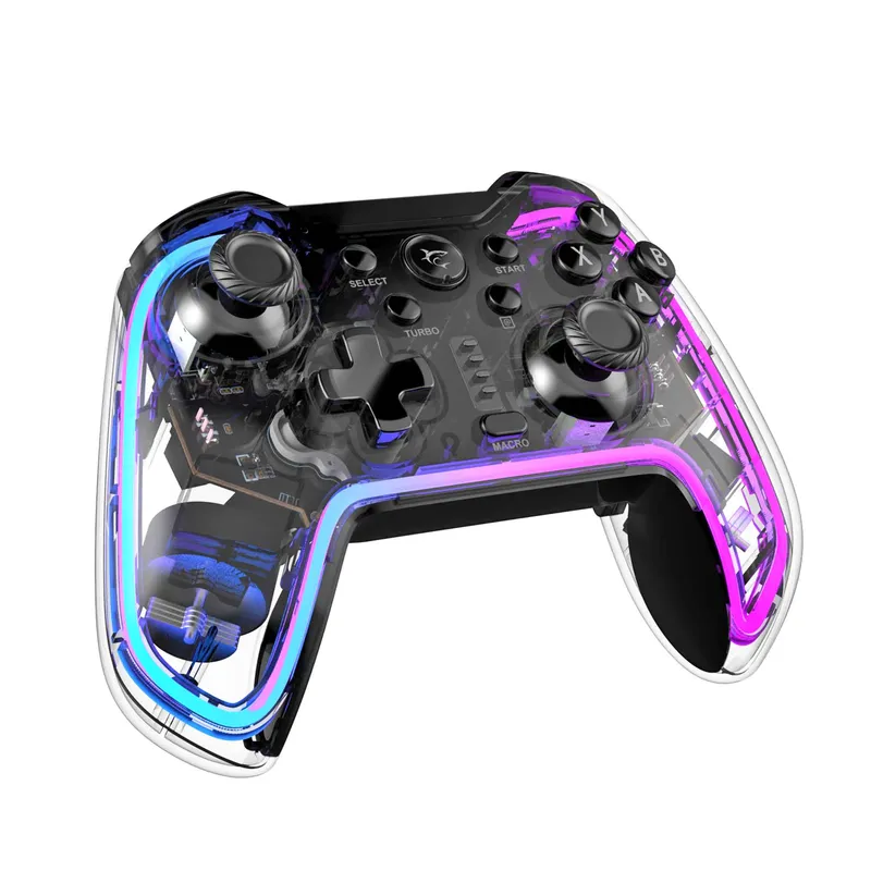 White Shark PRAETORIAN BT RGB Gamepad Klar/Sort - 9450681