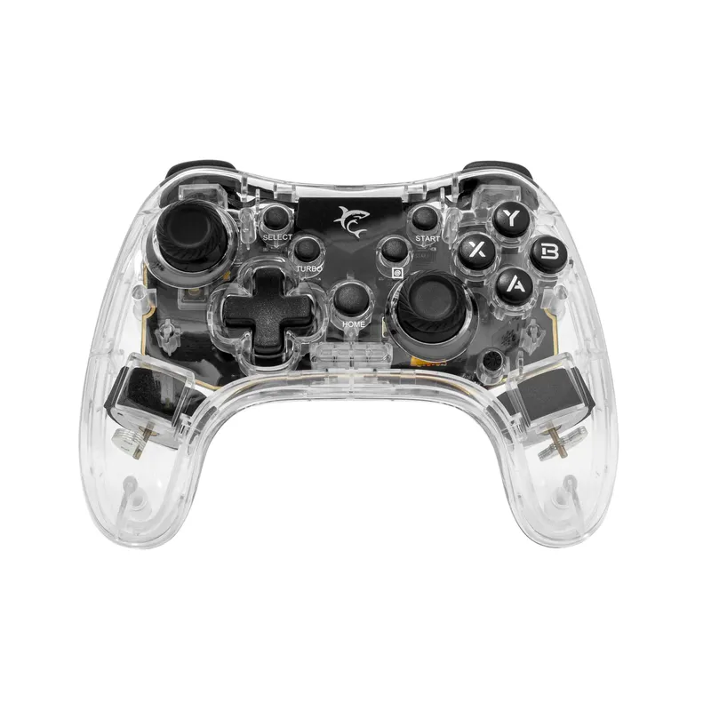 White Shark LEGION BT RGB Gamepad Klar/Sort - 9383759