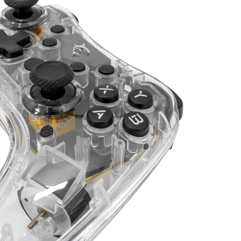 White Shark LEGION BT RGB Gamepad Klar/Sort - 9383759