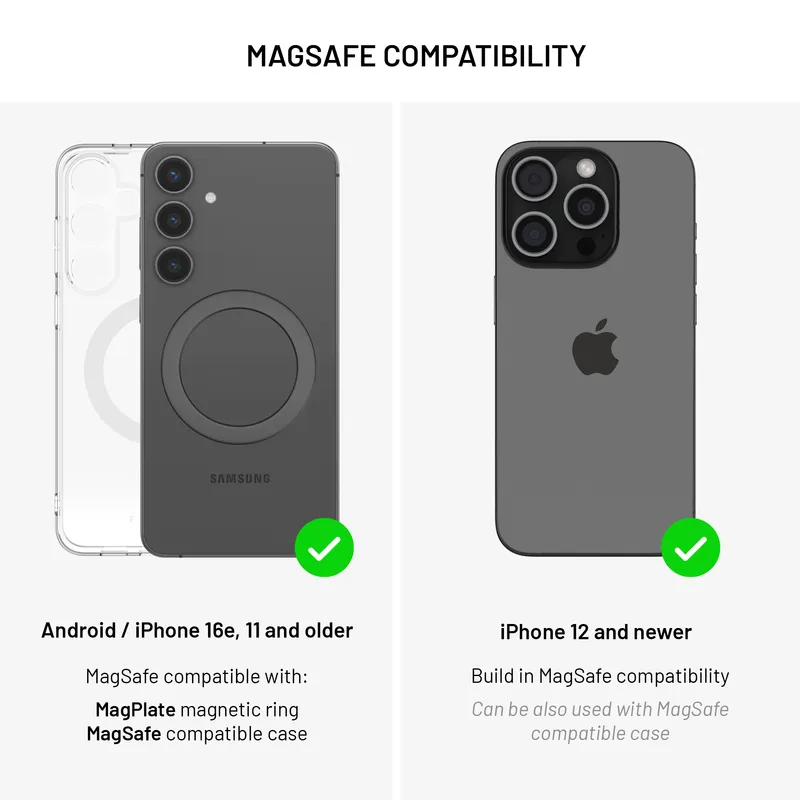 FIXED MagPad 15W Trådløs oplader/stativ funktion Sort - 8015727