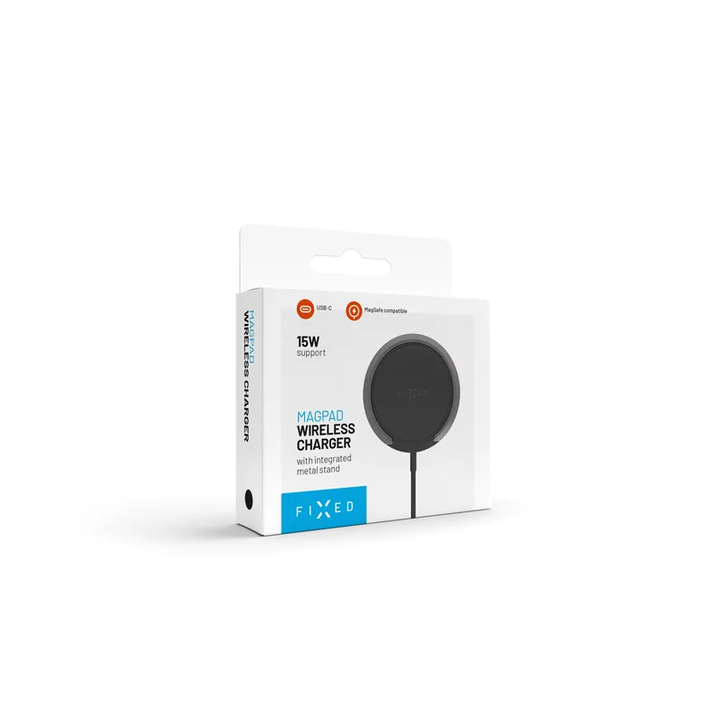 FIXED MagPad 15W Trådløs oplader/stativ funktion Sort - 8015727