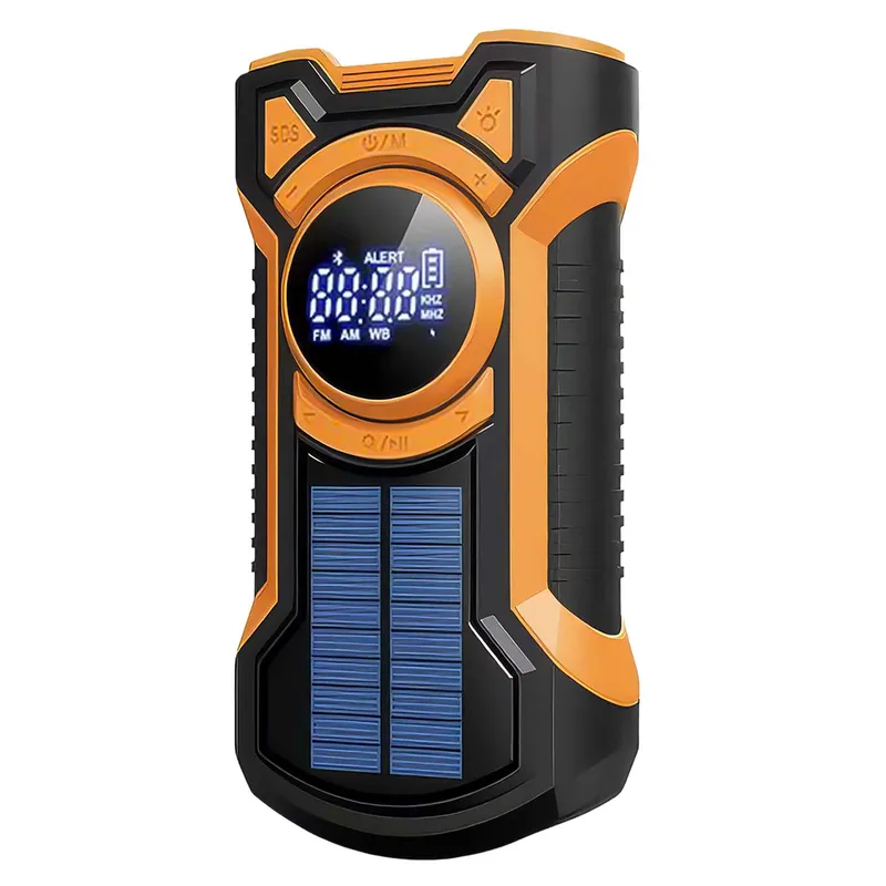 Just in Case 5000mAh nødradio med solcelle sort/orange - 7877412