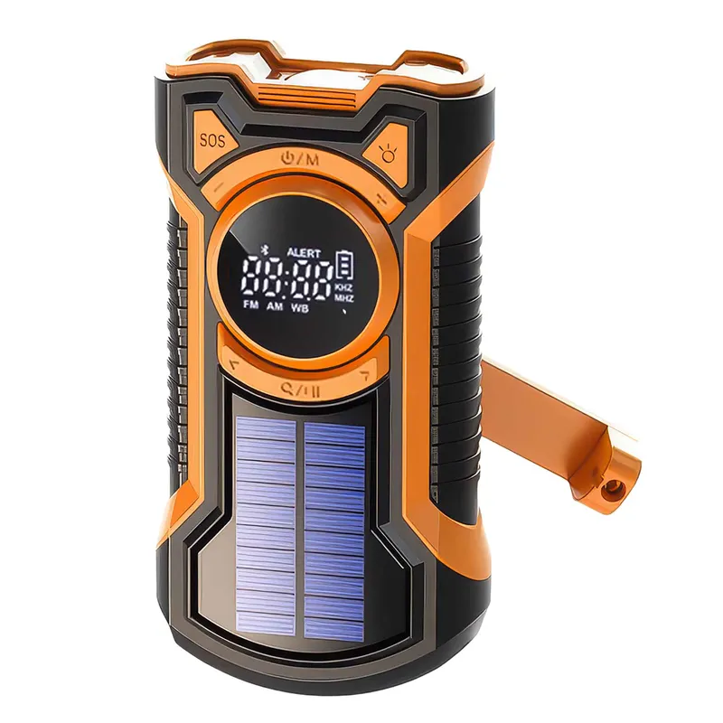 Just in Case 5000mAh nødradio med solcelle sort/orange - 7877412