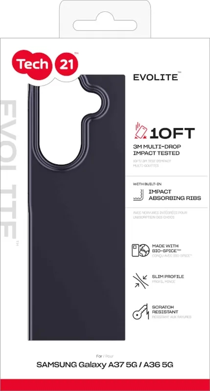Tech21 Evo Lite Samsung Galaxy A37/A36 5G Sort - 5961019