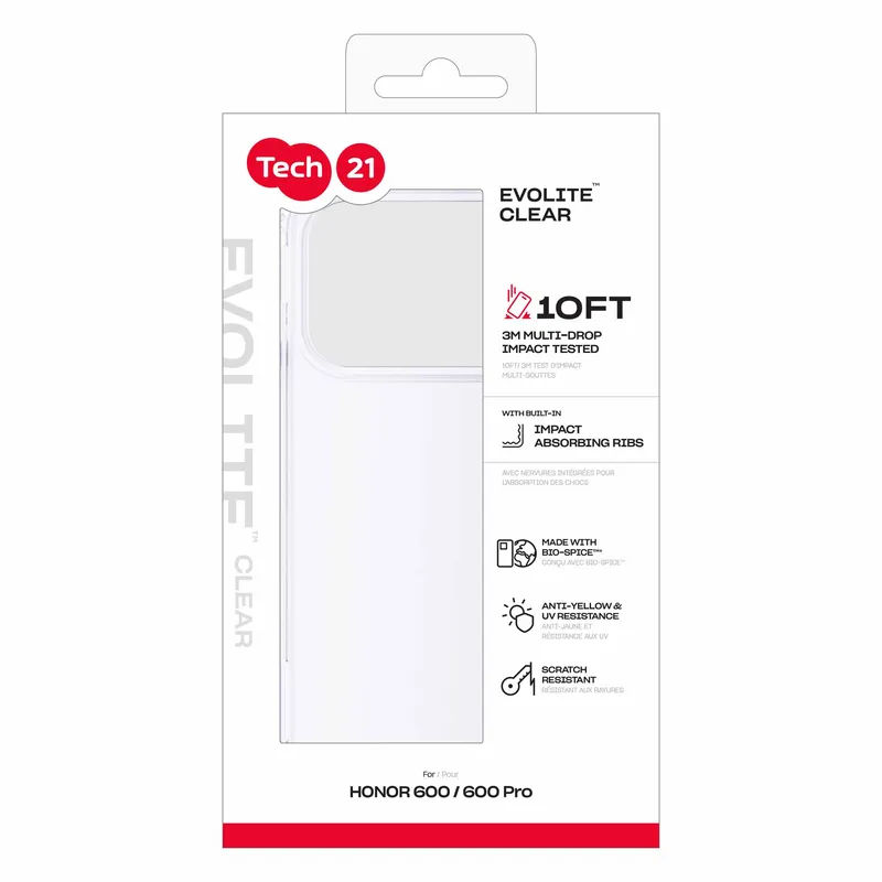 Tech21 Evo Lite Honor 600 Clear - 5961028