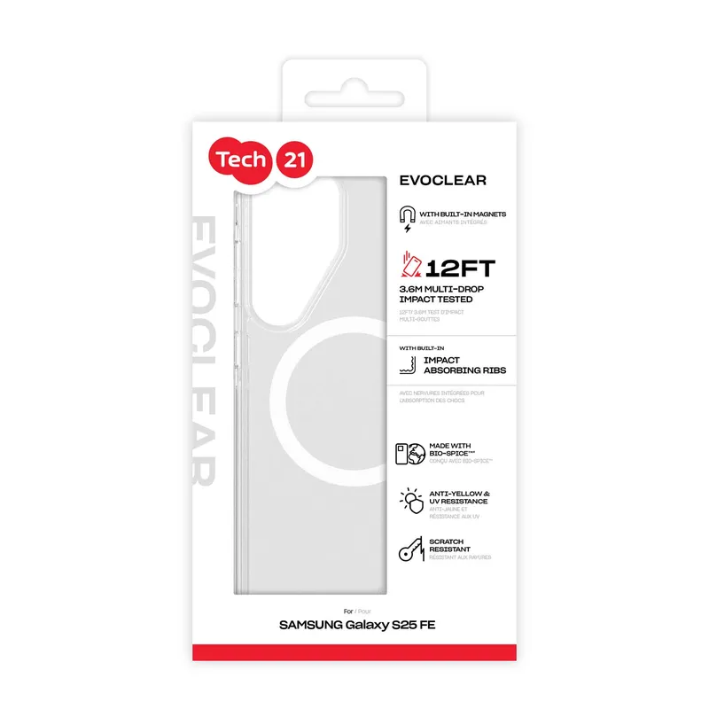 Tech21 Evo Clear Magnet Samsung Galaxy S25 FE - 5960866