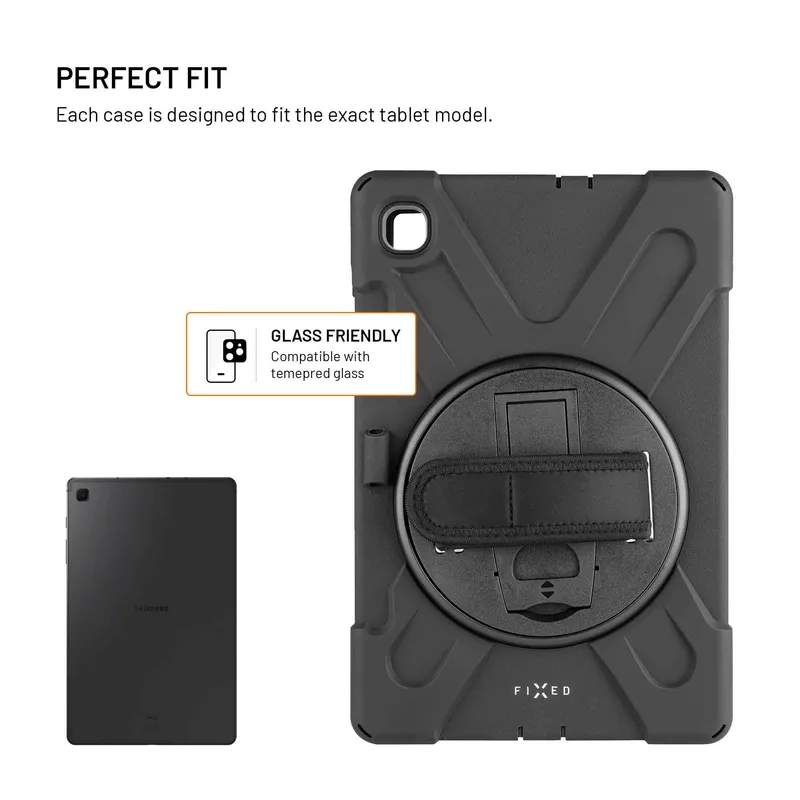 FIXED Rugged Tablet Etui Samsung Galaxy Tab S6 Lite Sort - 8018507