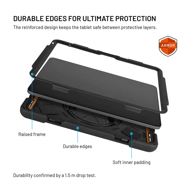 FIXED Rugged Tablet Etui Samsung Galaxy Tab A11+ Sort - 8019096