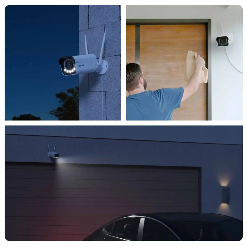 Reolink RLC-811WA 4K udendørs kamera Wi-Fi 6 farver nattesyn hvid - 5398312