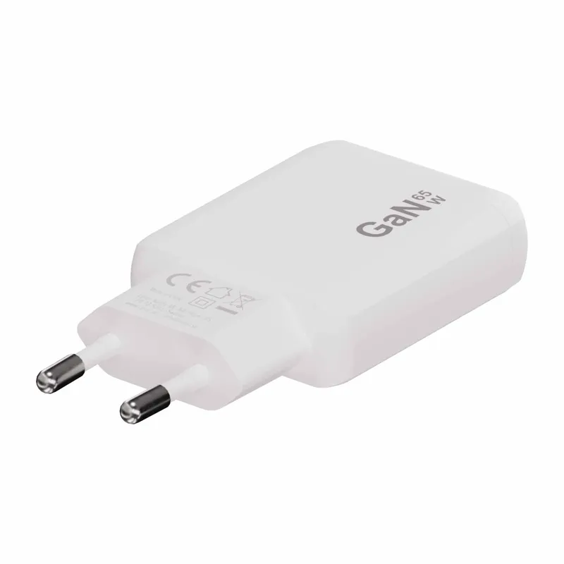 X2O 65W Dual SLIM hjemmeladersæt USB-C/C GaN 1.5m hvid - 3401057