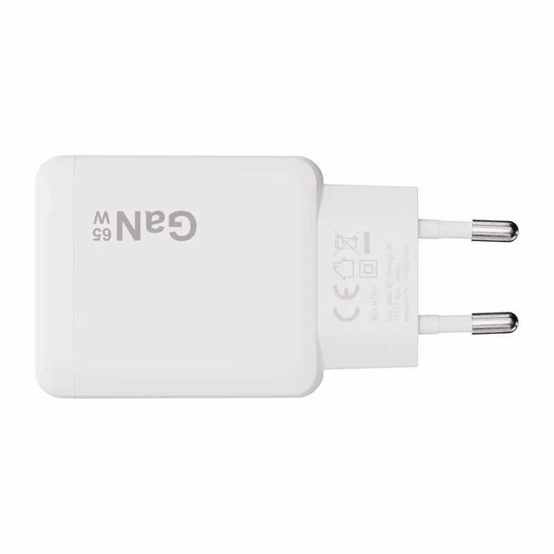 X2O 65W Dual SLIM hjemmeladersæt USB-C/C GaN 1.5m hvid - 3401057