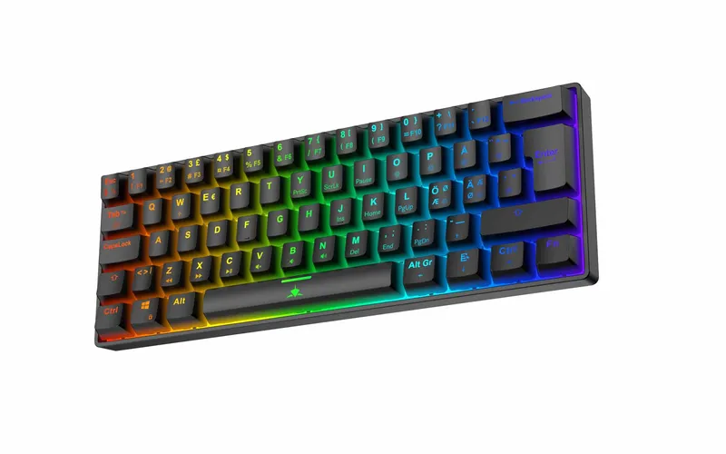White Shark SHINOBI-2 Kablet Mekanisk Gaming Tastatur 60% Sort - 9590075