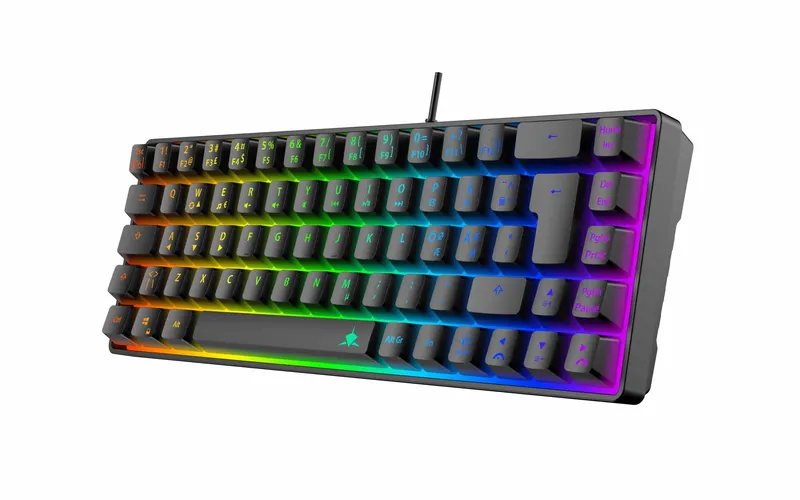 White Shark RONIN Kablet Membran Gaming Tastatur 65% Sort - 9590077