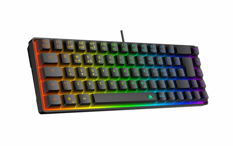 White Shark RONIN Kablet Membran Gaming Tastatur 65% Sort - 9590077