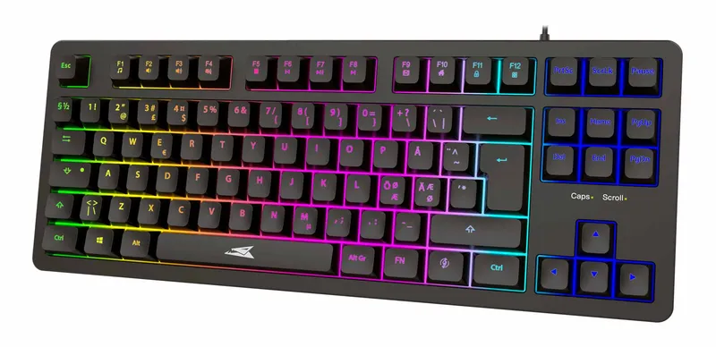 Baracuda KRILL Kablet Membran Gaming Tastatur TKL Sort - 9590082