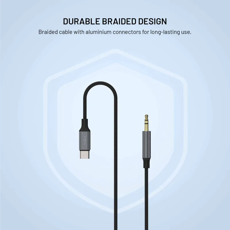 FIXED Link Premium USB-C til 3.5mm kabel 1.5m Rumgrå - 8019298
