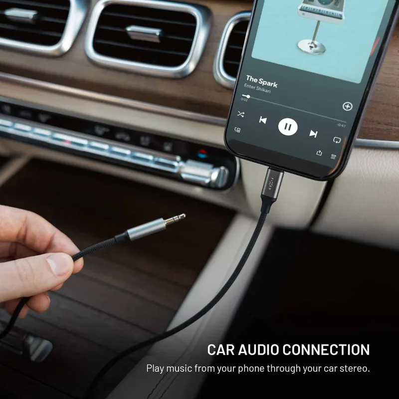 FIXED Link Premium USB-C til 3.5mm kabel 1.5m Rumgrå - 8019298