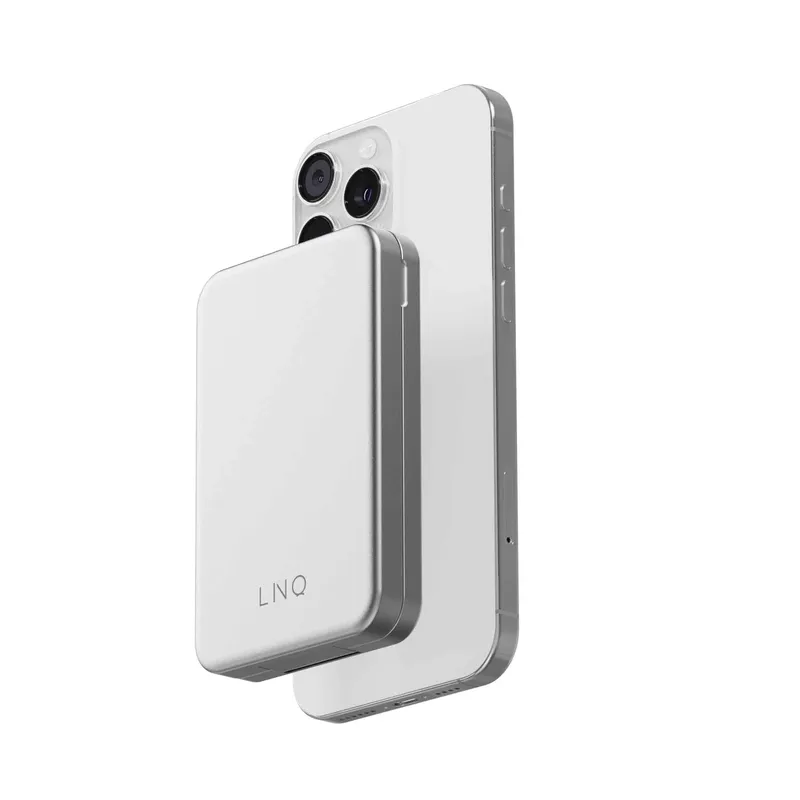 LINQ 3-i-1 magnetisk trådløs powerbank og stativ 8000 mAh ALU - 9510041