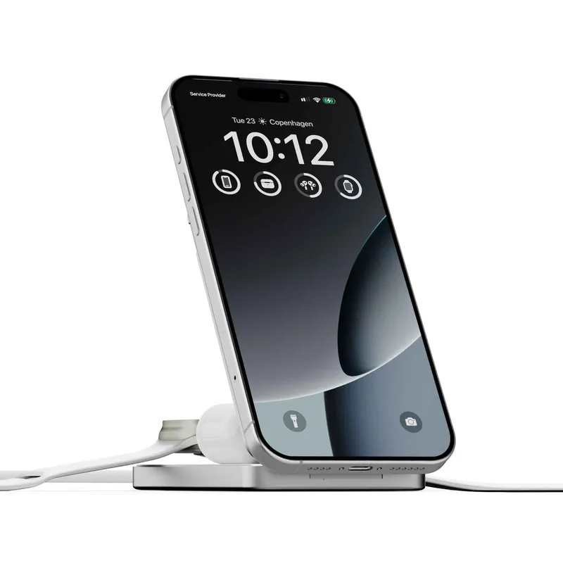 LINQ 3-i-1 magnetisk trådløs powerbank og stativ 8000 mAh ALU - 9510041