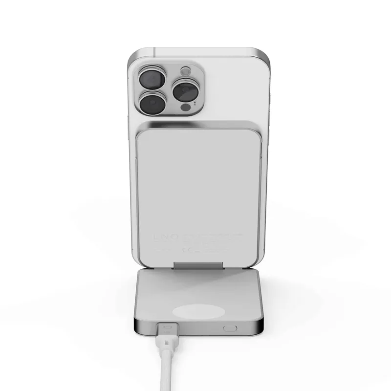 LINQ 3-i-1 magnetisk trådløs powerbank og stativ 8000 mAh ALU - 9510041