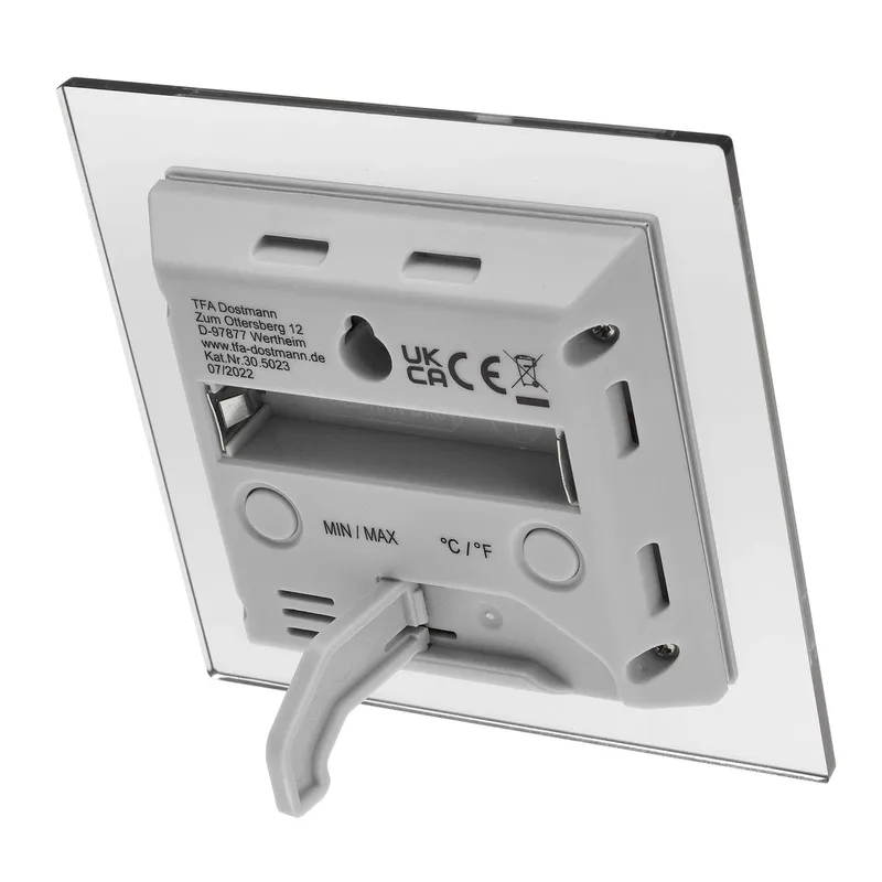 TFA Digital Indendørs Termo-Hygrometer Sølv - 1602088