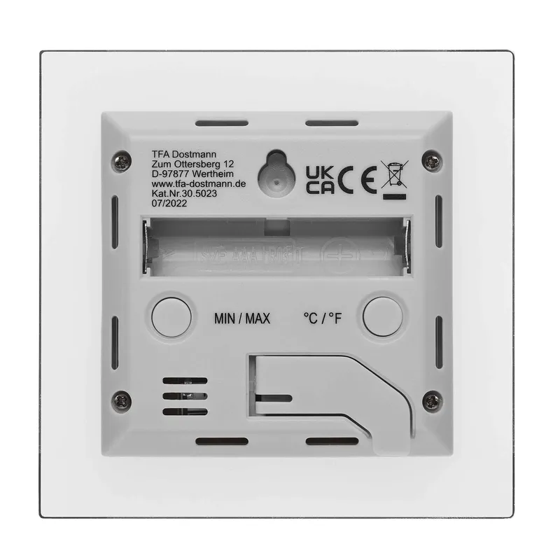 TFA Digital Indendørs Termo-Hygrometer Sølv - 1602088
