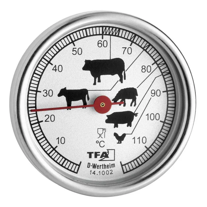 TFA Analog Stegetermometer Sølv - 1638041