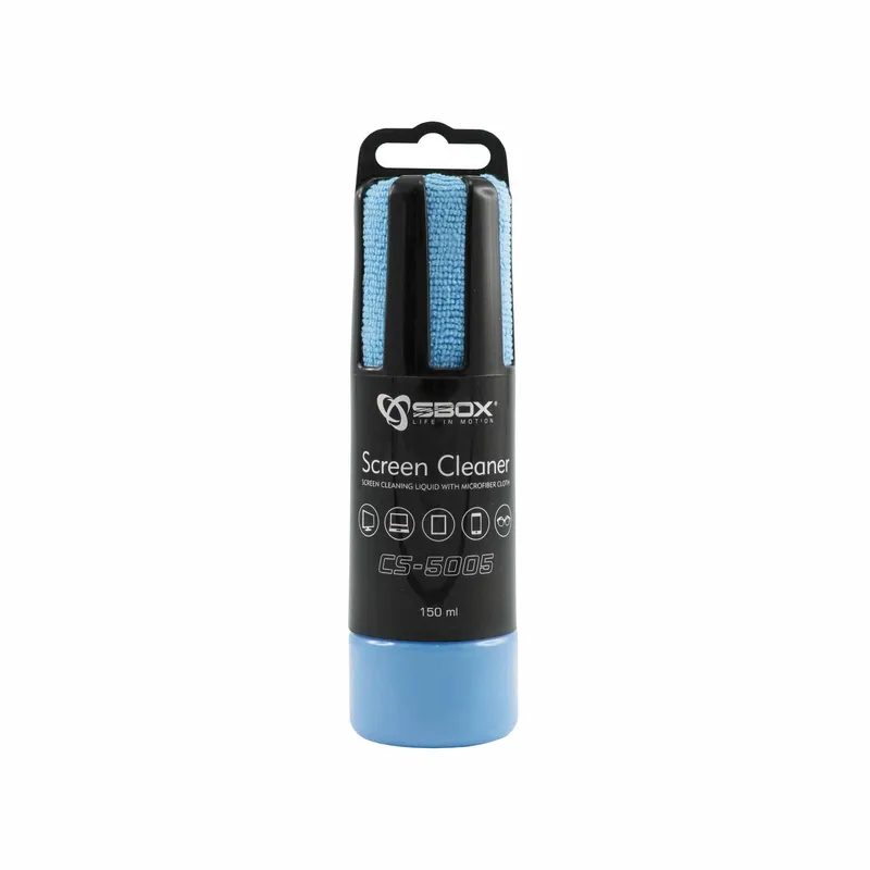 SBOX Skærmrens 150ml inkl. Mikrofiberklud Blå - 2053305