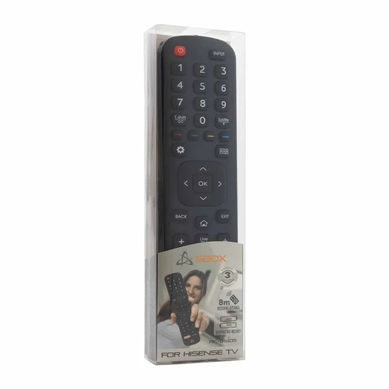 SBOX Fjernbetjening til Hisense TV Sort - 9450223