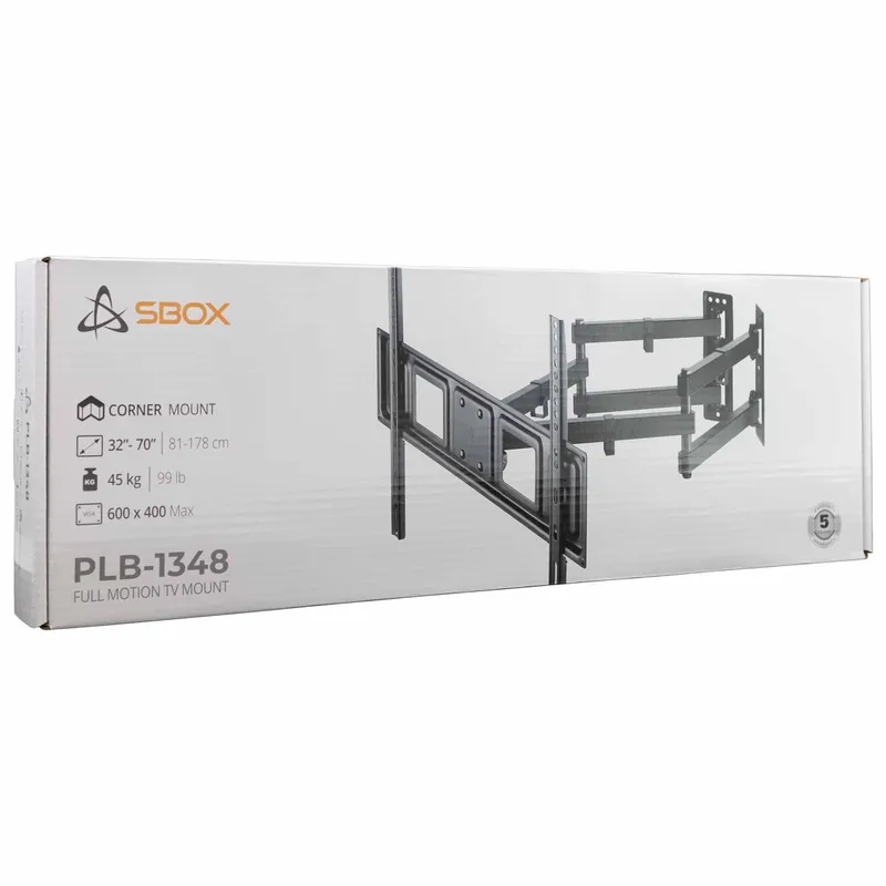 SBOX Fuldt Bevægelsesbeslag VESA 600/70