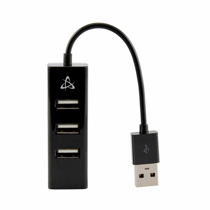 SBOX 4i1 USB 2.0 Hub 4x USB-A Sort - 2053245